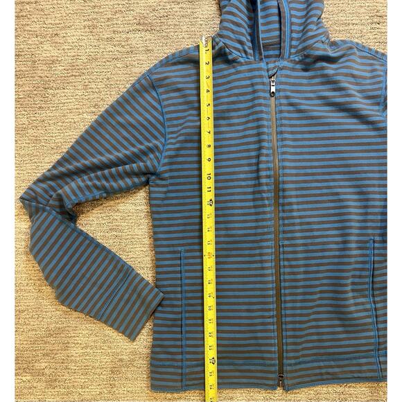 Lululemon Rival Hoodie Narrow Bold Stripe Ocean Hue Size M, Athleisure - Picture 7 of 7